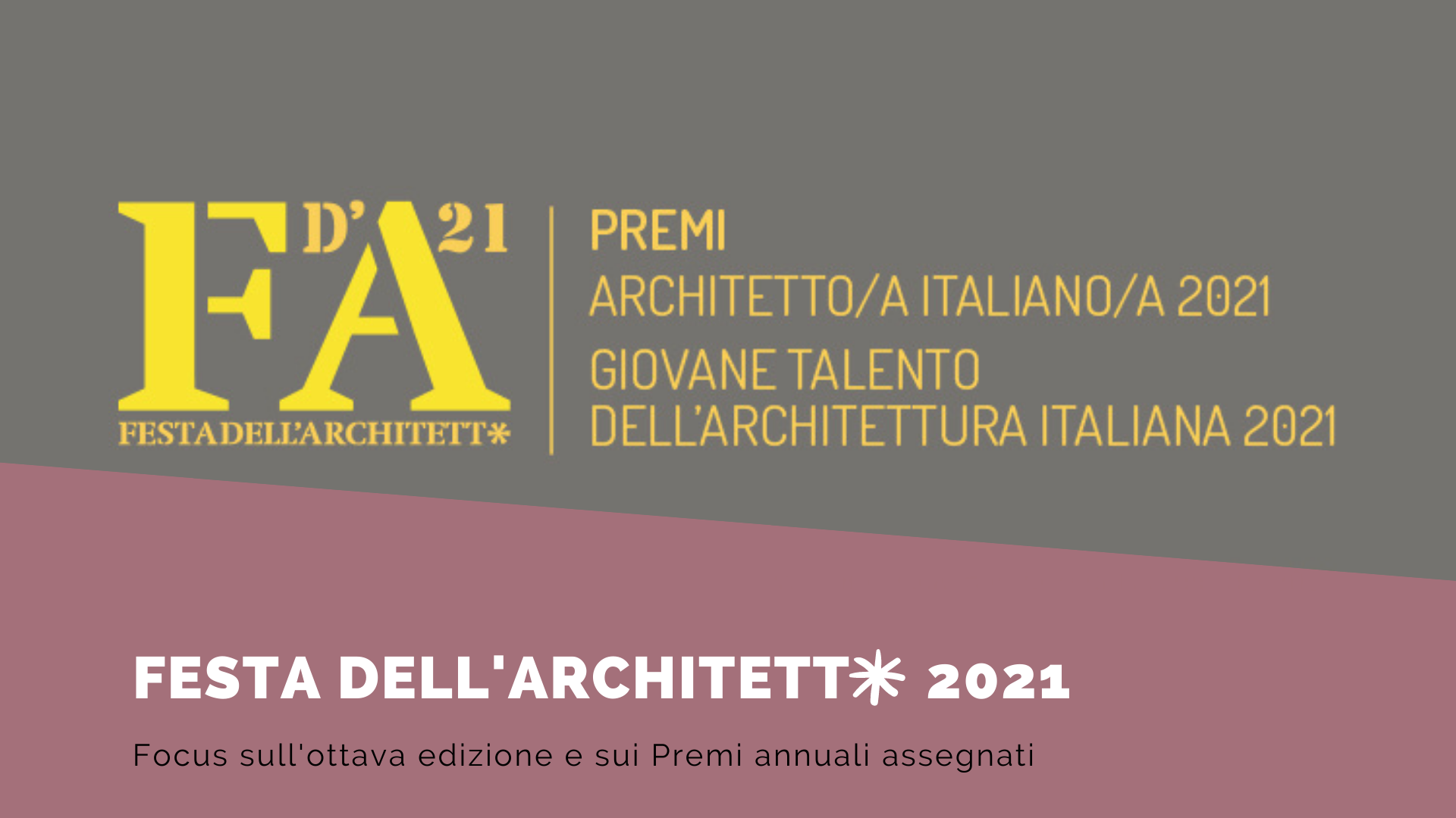 Festa dell'Architetto 2021